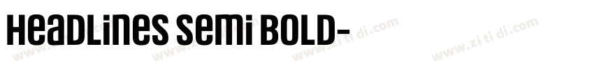 Headlines Semi Bold字体转换